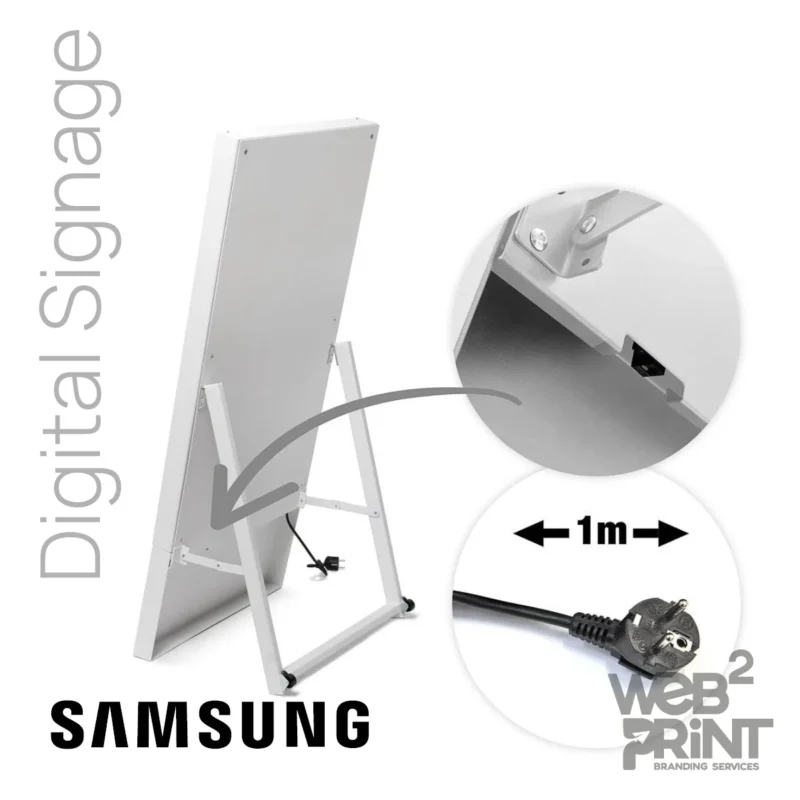 Διαφημιστική Οθόνη Βιτρίνας Samsung Digital Signage Τροχήλατη