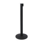 Μαύρο Barrier Flexi Belt Post με 27 m Μαύρο Belt