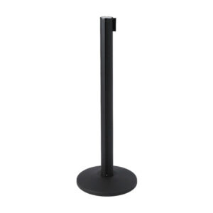 Μαύρο Barrier Flexi Belt Post με 27 m Μαύρο Belt