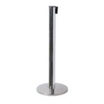 Chrome Barrier Flexi Belt Post με 27 m Μαύρο Belt
