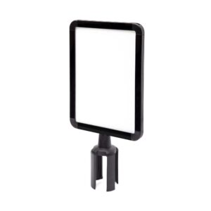 Μαύρο Barrier Flexi Belt Post Economy Sign Holder A4