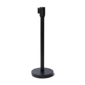 Μαύρο Barrier Flexi Belt Post Economy με 25 m Μαύρο Belt