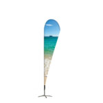 Διαφημιστική Σημαία Beach Flag Αλουμινίου Drop 235 cm Συνολικό Ύψος με Luxurious Τσάντα