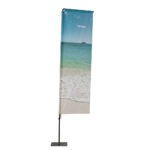Διαφημιστική Σημαία Beach Flag Αλουμινίου Square 240 cm Συνολικό Ύψος