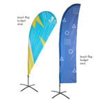 Διαφημιστική Σημαία Beach Flag Budget με fiber glass Large