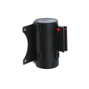 Μαύρο Barrier Flexi Belt Τοίχος Προβολής Mounted με 3 m Μαύρο Belt