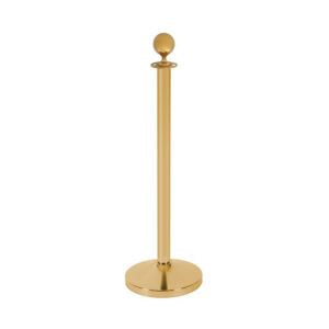 Barrier Gold Rope Stand με Ball Top