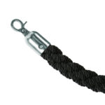 Barrier Μαύρο Twisted Rope με Chrome Clips