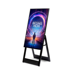 Digital A-Board Stand Πεζοδρομίου Easel με 43" Samsung Screen