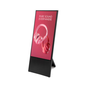 StreamLine Digital A-Board Stand Πεζοδρομίου με 43" Samsung Screen Μαύρο