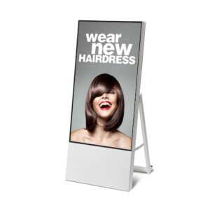 Smart Line Digital A-Board Stand Πεζοδρομίου Λευκό με 43" Samsung Screen