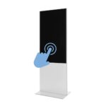 Smart Line Digital Totem με 55" Samsung Touchscreen Λευκό