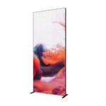 FlexFrame Τοίχος Προβολής Set 100 x 230 cm Μαύρο (incl. Σετ Επέκτασης 30 cm)