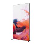 FlexFrame Τοίχος Προβολής Set 120 x 230 cm Μαύρο (incl. Σετ Επέκτασης 30 cm)