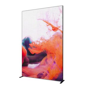 FlexFrame Τοίχος Προβολής Set 150 x 230 cm Μαύρο (incl. Σετ Επέκτασης 30 cm)