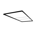 FlexFrame Roof 100 x 250 cm Μαύρο (incl. Σετ Επέκτασης 50 cm)