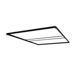FlexFrame Roof 150 x 230 cm Μαύρο (incl. Σετ Επέκτασης 30 cm)