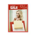 25 mm Κορνίζα Snap Frame Γωνίες 45° A1 Red