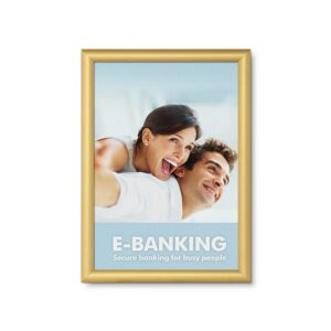 25 mm Κορνίζα Snap Frame Γωνίες 45° A3 Gold