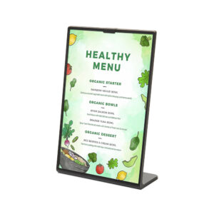 Scritto® Menu Stand L-Shape Μαύρο A5