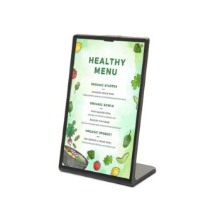 Scritto® Menu Stand L-Shape Μαύρο A6