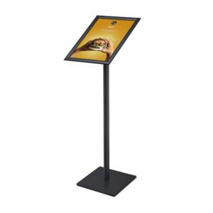 Πίνακας Μενού Design Standard Μαύρο 25 mm Γωνίες 45° A3