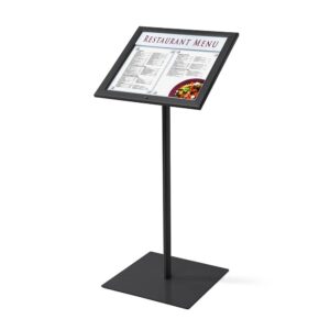 Lockable Menu Stand Μη Φωτιζόμενο 2x A4