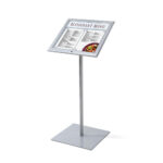 Lockable Menu Stand LED Φωτιζόμενο 2x A4