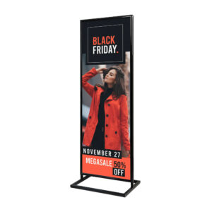 Poster Display Decor Click 2xA1 Διπλής Όψης Μαύρο