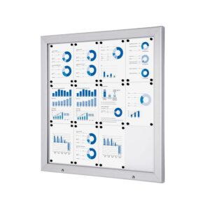 Εξωτερικού Χώρου Lockable Βιτρίνα Alpha 12xA4