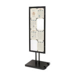 Εξωτερικού Χώρου Menu Frame Stand Μαύρο 8 x A4 Μονής Όψης
