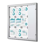 Εσωτερικού Χώρου Lockable Βιτρίνα Ασημί B1 Fire Rated 12x A4