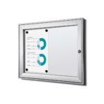 Εσωτερικού Χώρου Lockable Βιτρίνα Ασημί B1 Fire Rated 2x A4