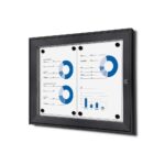Εσωτερικού Χώρου Lockable Βιτρίνα Anthracite 2x A4