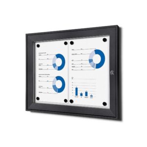 Εσωτερικού Χώρου Lockable Βιτρίνα Anthracite 2x A4