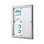 Εσωτερικού Χώρου Lockable Βιτρίνα Ασημί B1 Fire Rated 4x A4