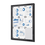 Εσωτερικού Χώρου Lockable Βιτρίνα Anthracite 9x A4