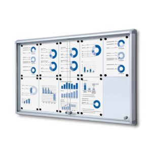Εσωτερικού Χώρου Lockable Βιτρίνα με Sliding Doors 10x A4