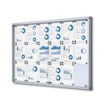 Εσωτερικού Χώρου Lockable Βιτρίνα με Sliding Doors 18x A4