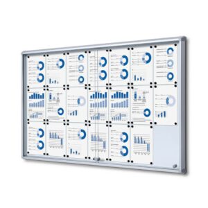 Εσωτερικού Χώρου Lockable Βιτρίνα με Sliding Doors 21x A4