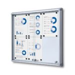 Εσωτερικού Χώρου Lockable Βιτρίνα με Sliding Doors 6x A4