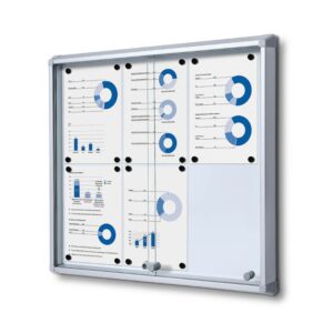 Εσωτερικού Χώρου Lockable Βιτρίνα με Sliding Doors 6x A4