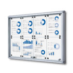 Εσωτερικού Χώρου Lockable Βιτρίνα με Sliding Doors 8x A4