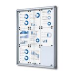 Εσωτερικού Χώρου Lockable Βιτρίνα με Sliding Doors 9x A4