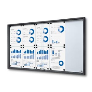 Εσωτερικού Χώρου Lock. Βιτρίνα Slid.Doors Slim 10xA4 Anthracite