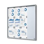 Εσωτερικού Χώρου Lockable Βιτρίνα με Sliding Doors Slim 12x A4