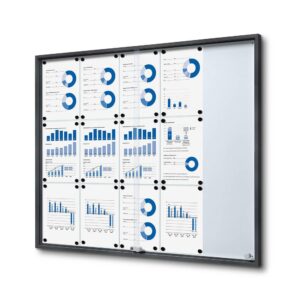 Εσωτερικού Χώρου Lock. Βιτρίνα Slid.Doors Slim 15xA4 Anthracite