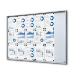 Εσωτερικού Χώρου Lockable Βιτρίνα με Sliding Doors Slim 18x A4