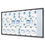 Εσωτερικού Χώρου Lock. Βιτρίνα Slid.Doors Slim 24xA4 Anthracite