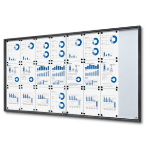 Εσωτερικού Χώρου Lock. Βιτρίνα Slid.Doors Slim 24xA4 Anthracite